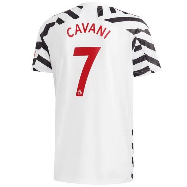 Maillot Football Manchester United NO.7 Cavani Third 2020-21 Blanc